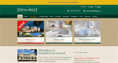 Desktop Screenshot of hotelreza.cz