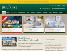 Tablet Screenshot of hotelreza.cz